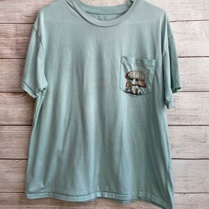 VINTAGE MIGHTY‎ FINE MUSHROOM PRINT TSHIRT IN GREEN
